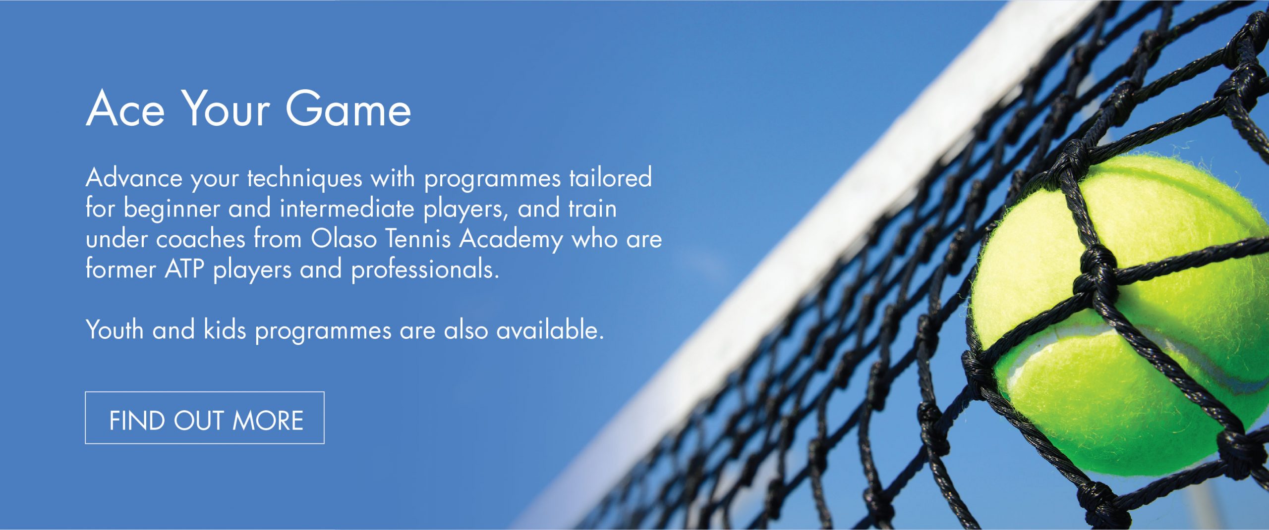Tennis ball hitting a net