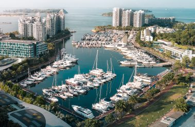 Yacht membership country club scenery and aerial view of facilities